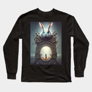 The White Rabbit from Alice in Wonderland Long Sleeve T-Shirt